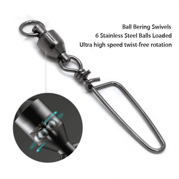High Strength Welding Rings Ball Bearing Swivel Fishing Swivel Top Quality Fishing Swivel - Image 5