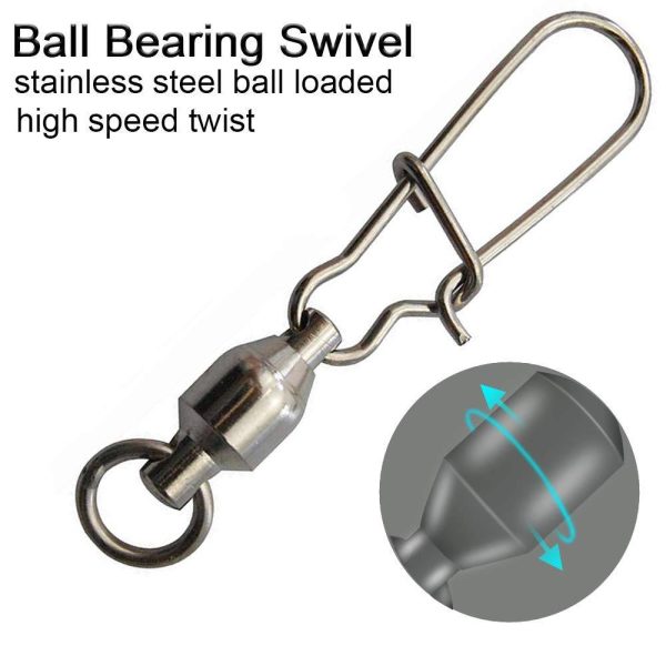 High Strength Saltwater Big Game Ball Bearing Fishing Swivel With Nice Snap - Image 5