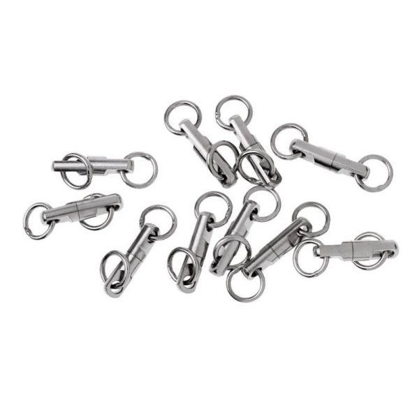 High Strength Stainless Steel Heavy Duty Fishing Swivel With Solid Ring