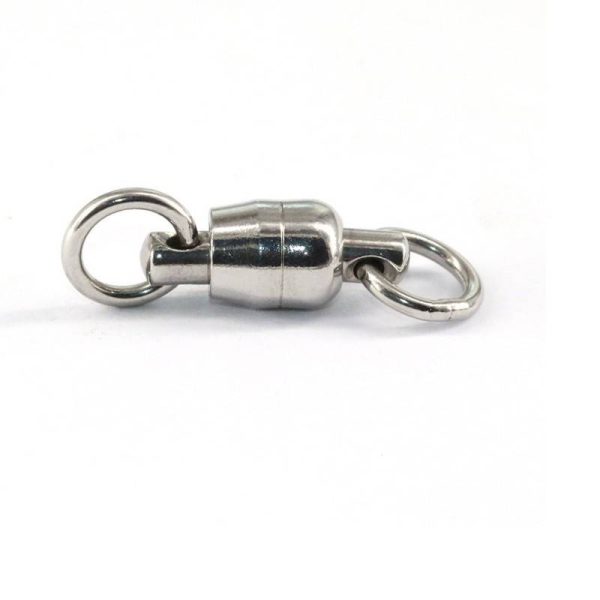Stainless Steel Double Ball Bearing Fishing Swivel Connector Solid Welded Rings - Image 2