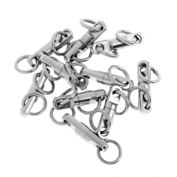 High Strength Stainless Steel Heavy Duty Fishing Swivel With Solid Ring - Image 5