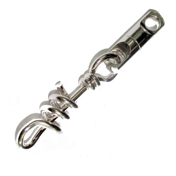 Stainless Steel Heavy Duty Fishing Swivels with Corkscrew Snap - Image 2