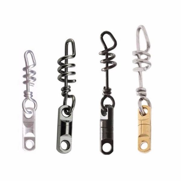 Stainless Steel Heavy Duty Fishing Swivels with Corkscrew Snap