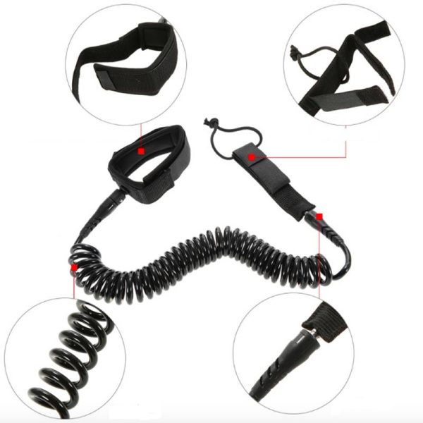 SUP Leash coiled surfboard leash - Image 2