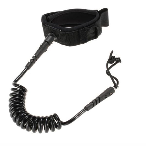 100-150kg pull 7mm 10ft Black Surfboard Paddle   Leash - Image 5