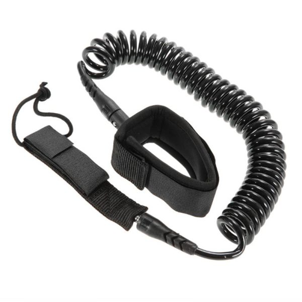 100-150kg pull 7mm 10ft Black Surfboard Paddle   Leash - Image 3